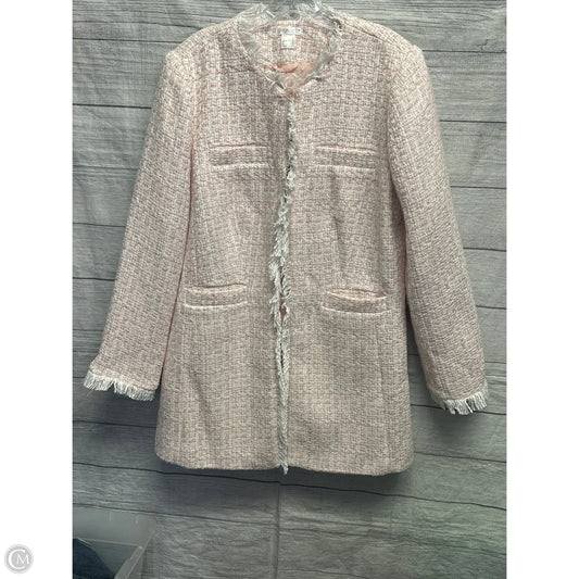 Blazer By Venus In Pink & White, Size: 16