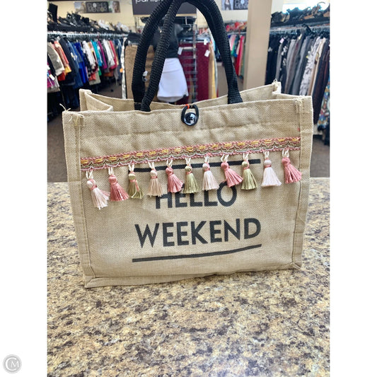 Tote By Clothes Mentor, Size: Medium