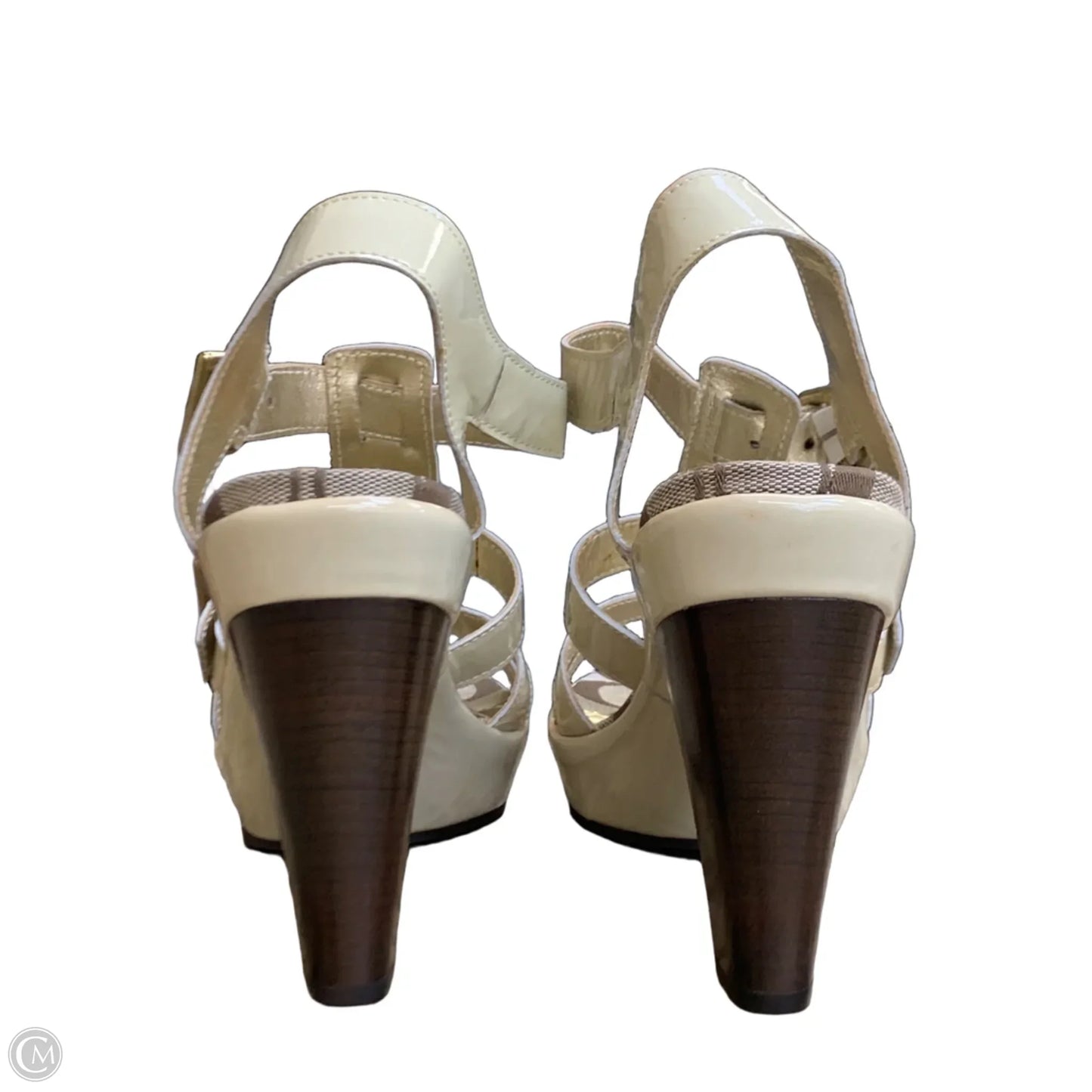 Sandals Designer By Coach In Cream, Size: 10