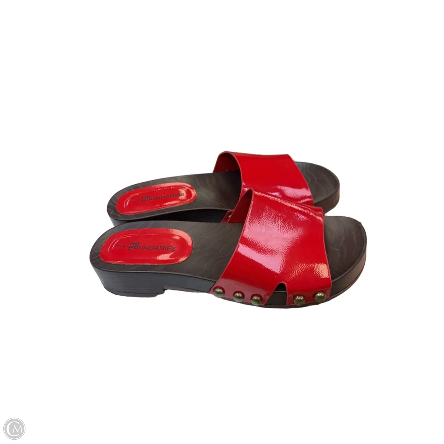 Sandals Flats By No Boundaries In Brown & Red, Size: 7