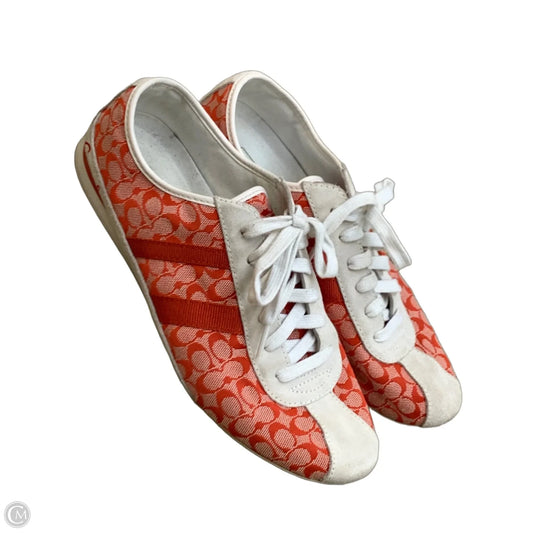 Shoes Designer By Coach In Red, Size: 8.5