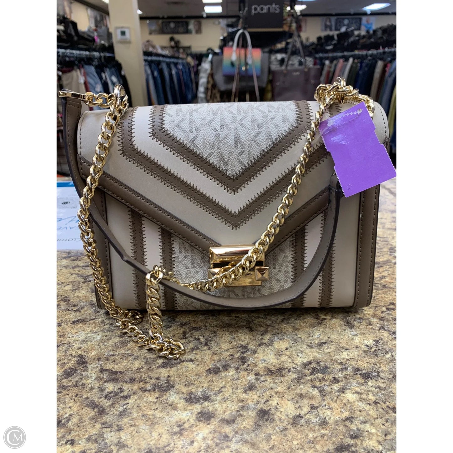 Crossbody Designer By Michael Kors, Size: Small