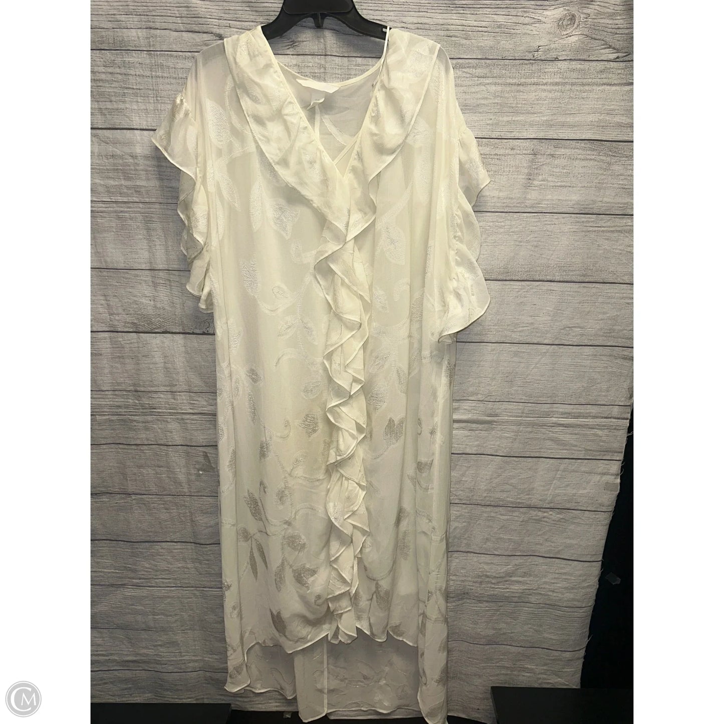 Dress Casual Maxi By H&m In Cream, Size: M