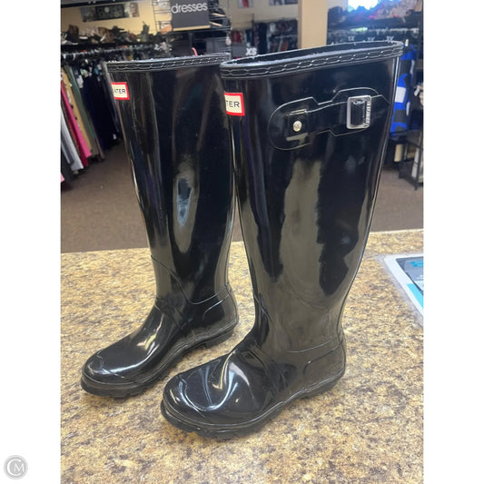 Boots Over-the-knee Flats By Hunter In Black, Size: 8