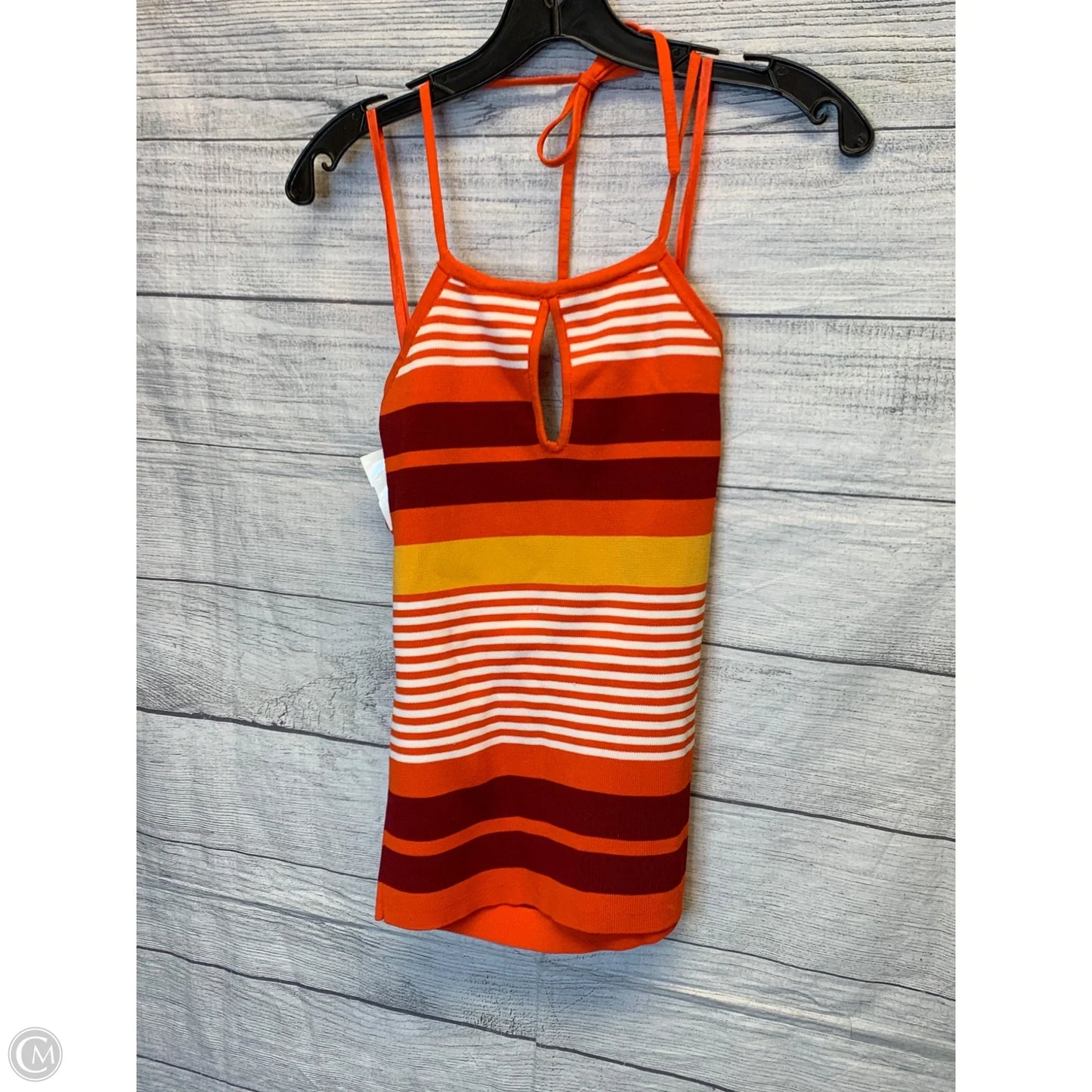 Top Sleeveless By New York And Co In Orange, Size: S