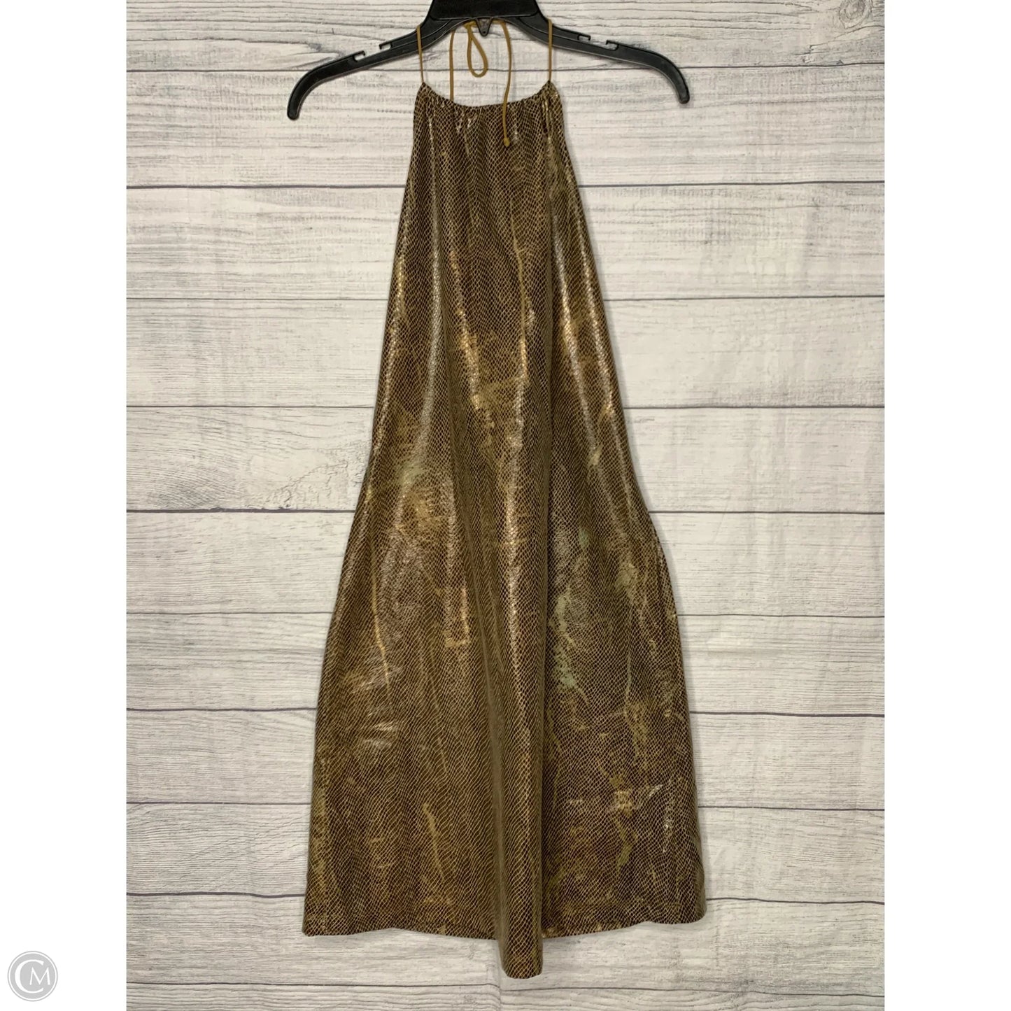 Dress Casual Midi By Aziz In Bronze, Size: L