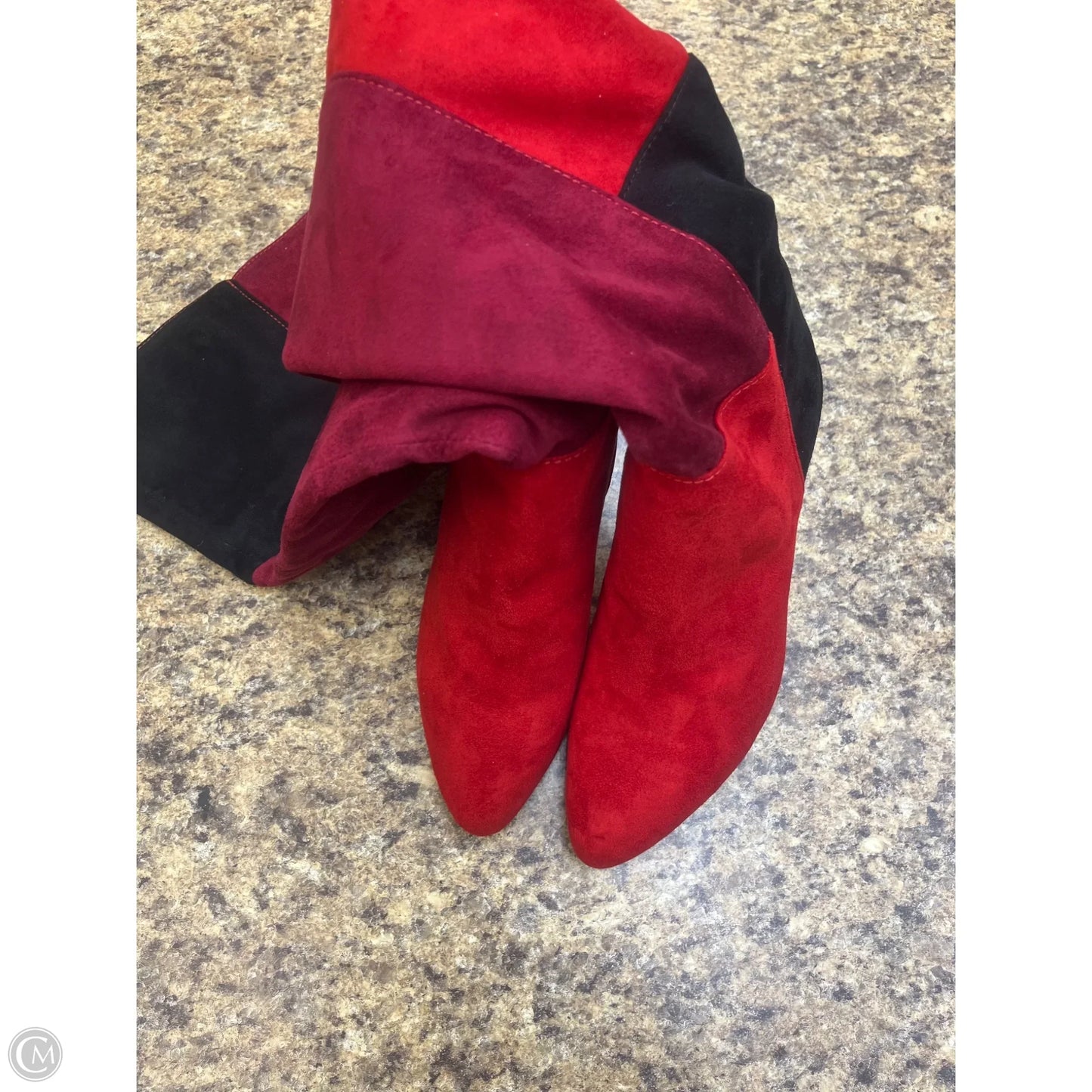 Boots Knee Heels By Rialto In Red, Size: 8.5