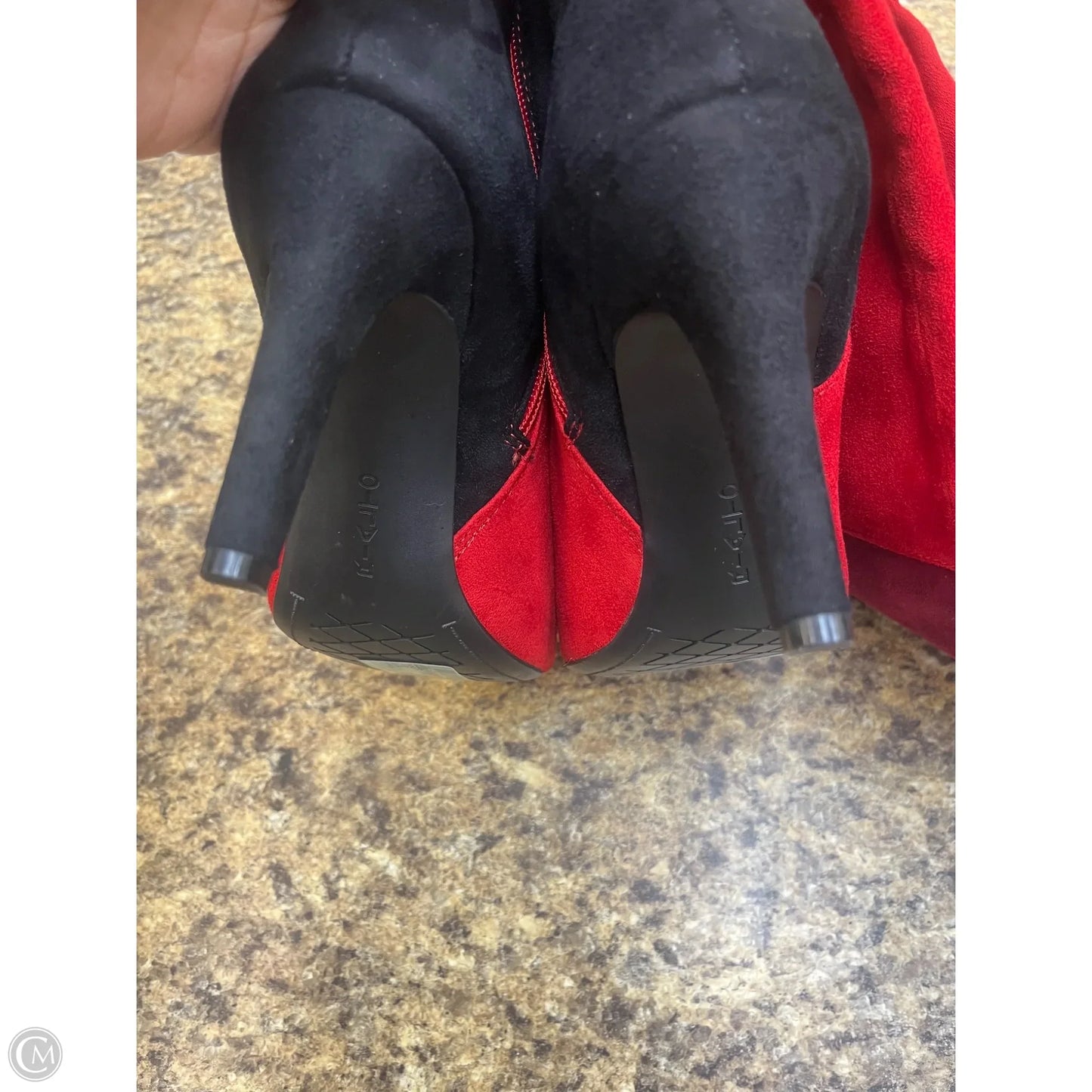 Boots Knee Heels By Rialto In Red, Size: 8.5