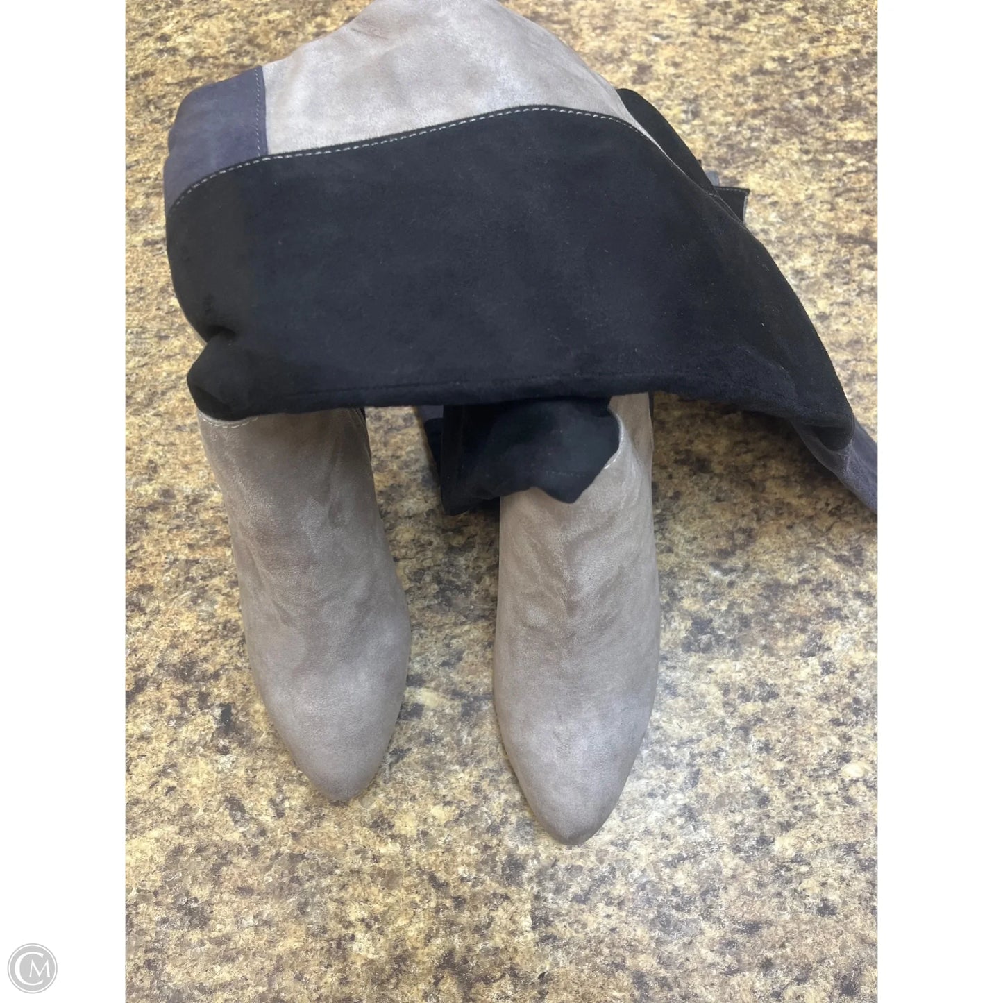Boots Knee Heels By Rialto In Grey, Size: 8.5