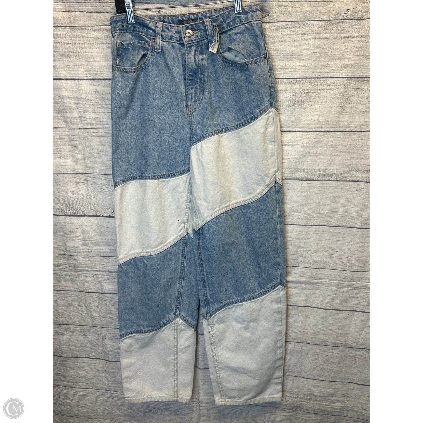 Jeans Straight By Wild Fable In Blue & White, Size: 2