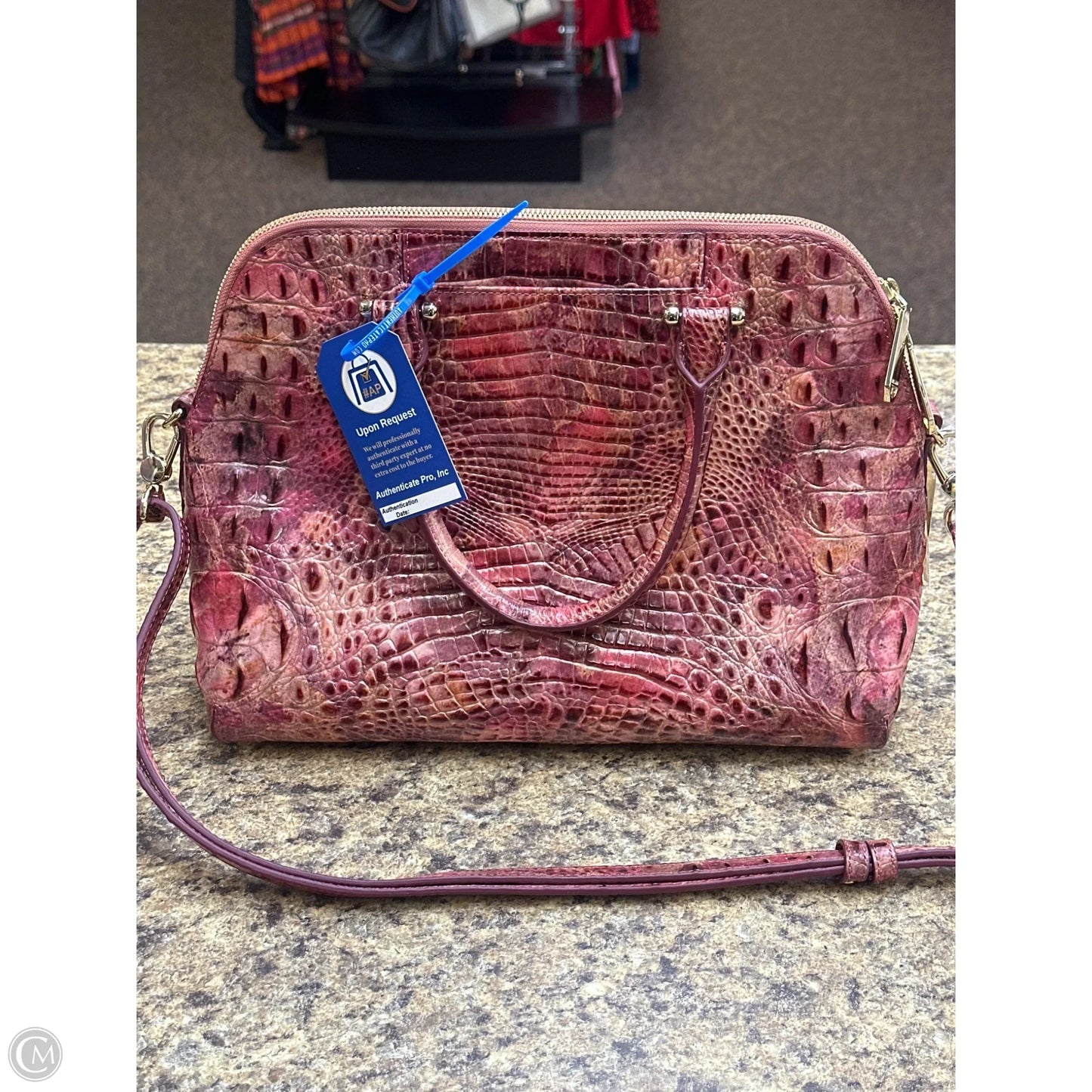 Handbag Designer By Brahmin, Size: Medium