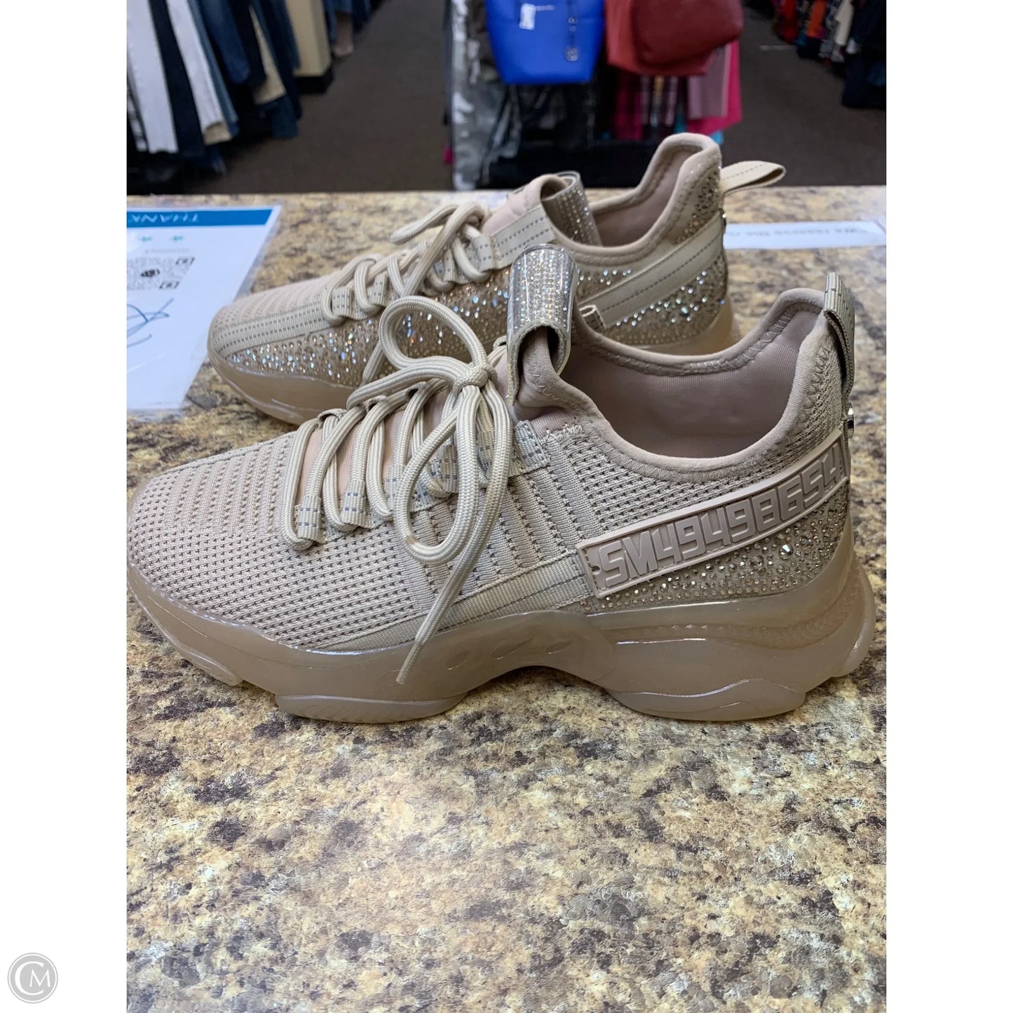 Shoes Sneakers By Steve Madden In Tan, Size: 9.5