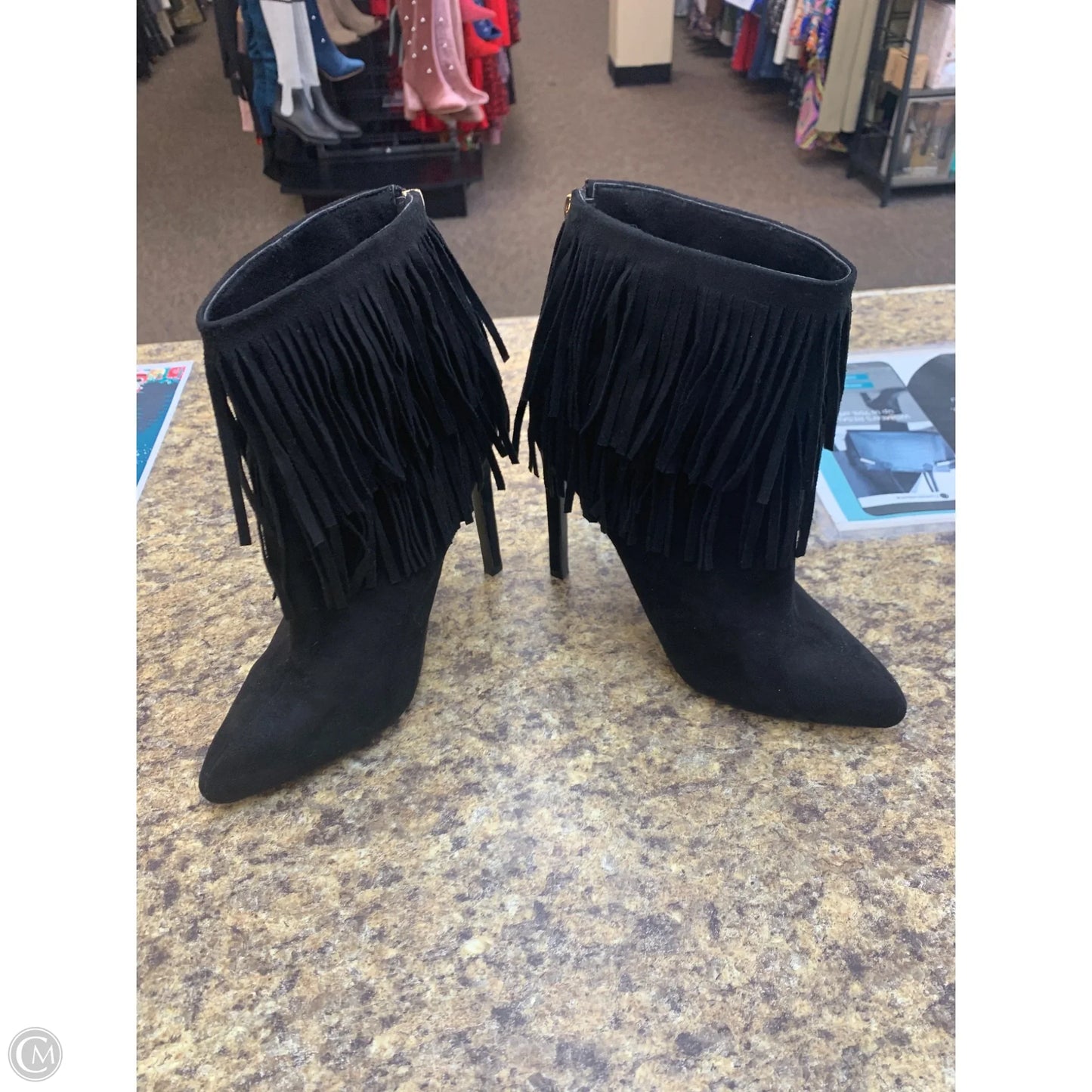 Boots Ankle Heels By Cmf In Black, Size: 8