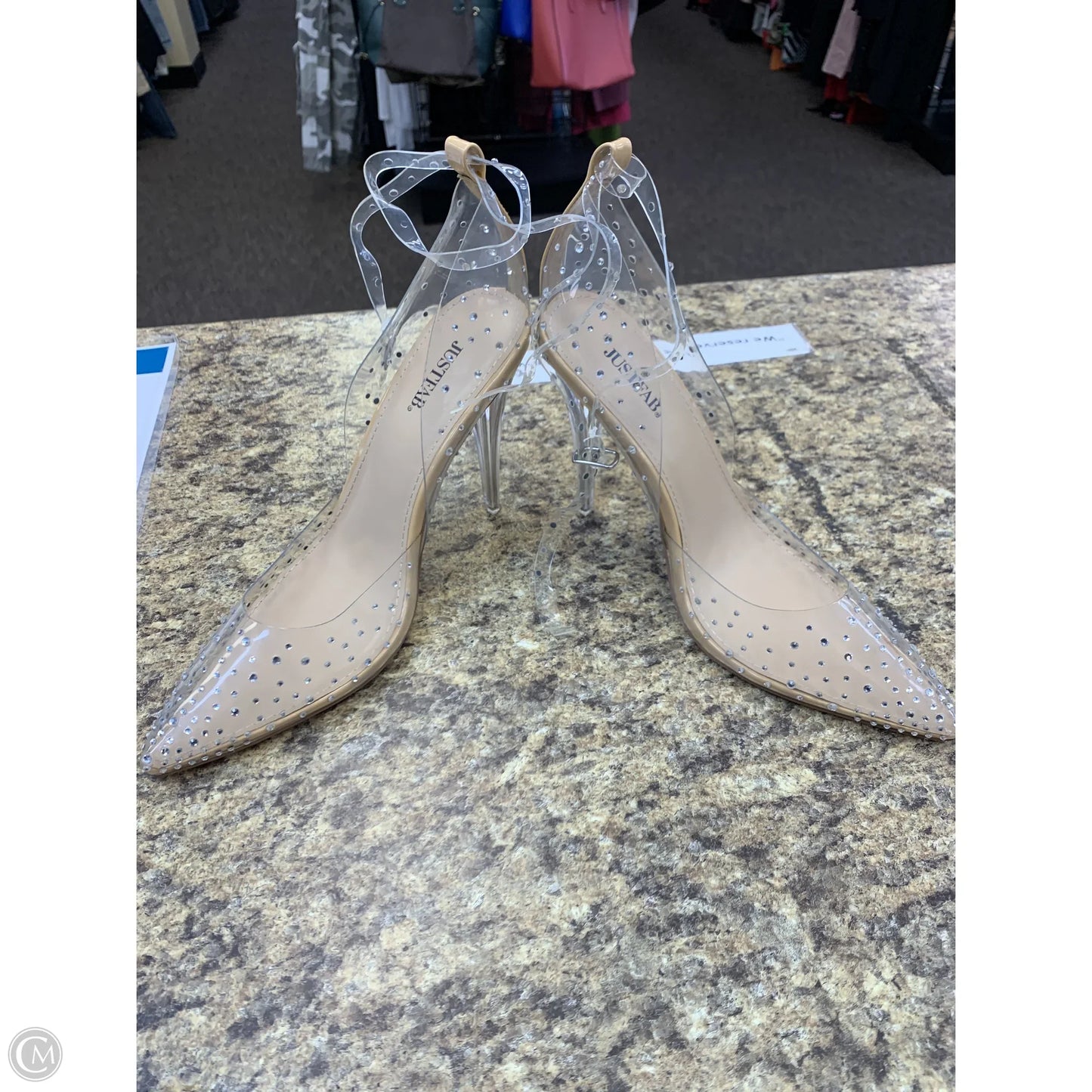 Shoes Heels Stiletto By Justfab In Clear, Size: 11