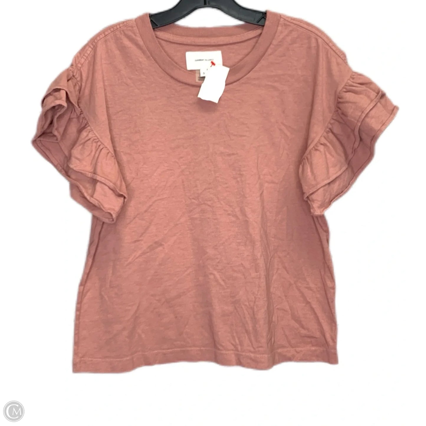 Top Short Sleeve By Current/elliott In Pink, Size: 0