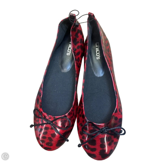 Shoes Flats By Chicos In Red, Size: 10