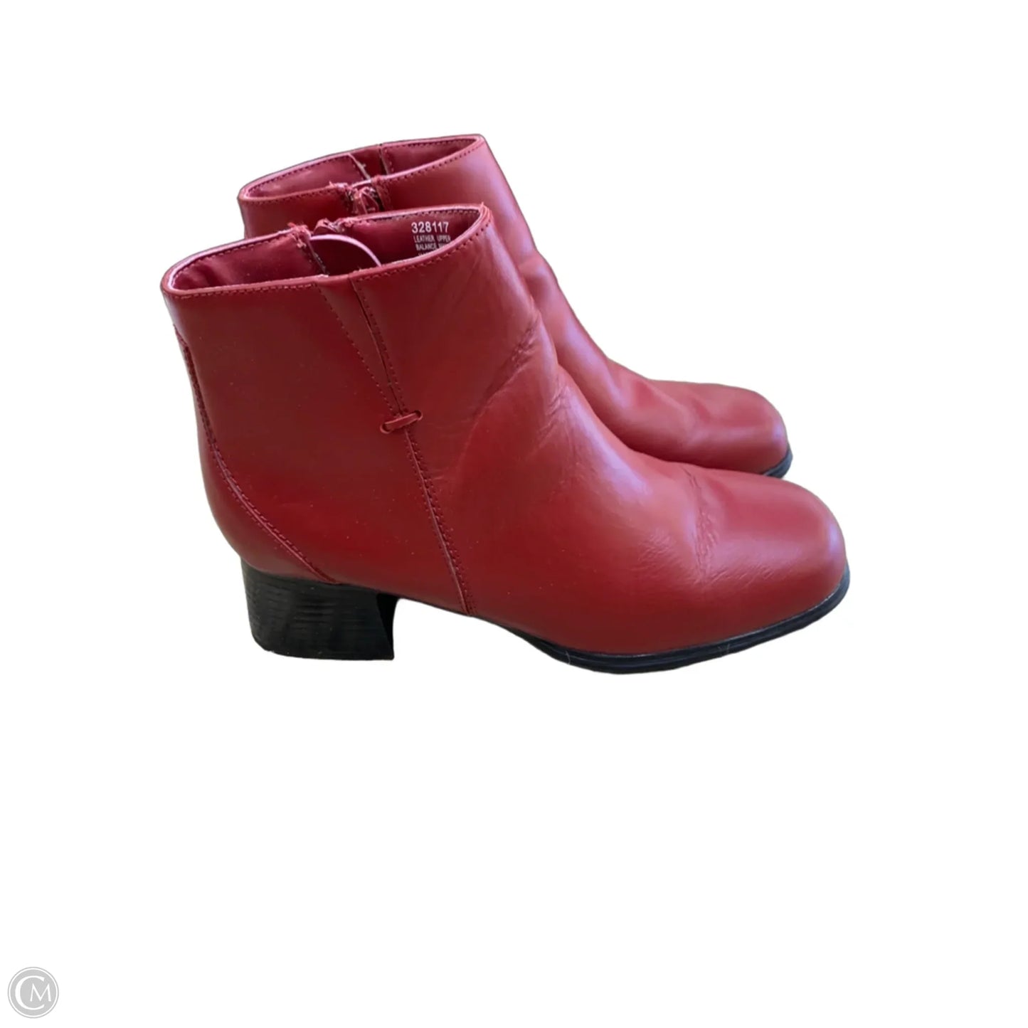 Boots Ankle Heels By Aj Valanci In Red, Size: 7.5