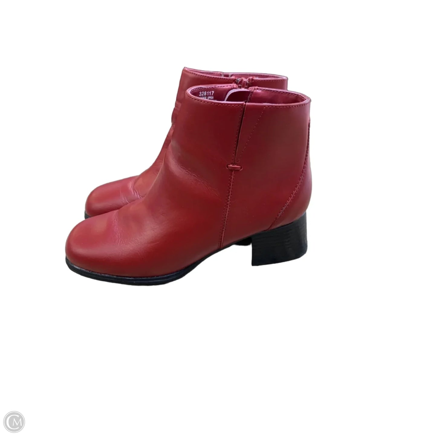 Boots Ankle Heels By Aj Valanci In Red, Size: 7.5