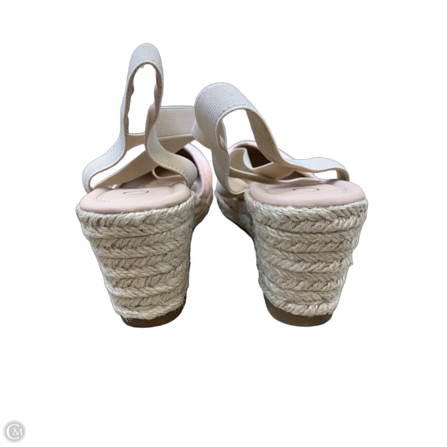 Shoes Heels Wedge By Journee In Pink & Tan, Size: 7.5