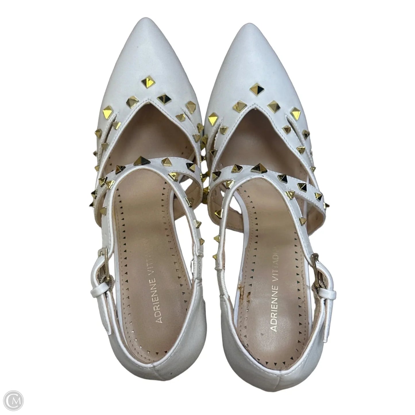 Shoes Heels Stiletto By Adrienne Vittadini In White, Size: 8