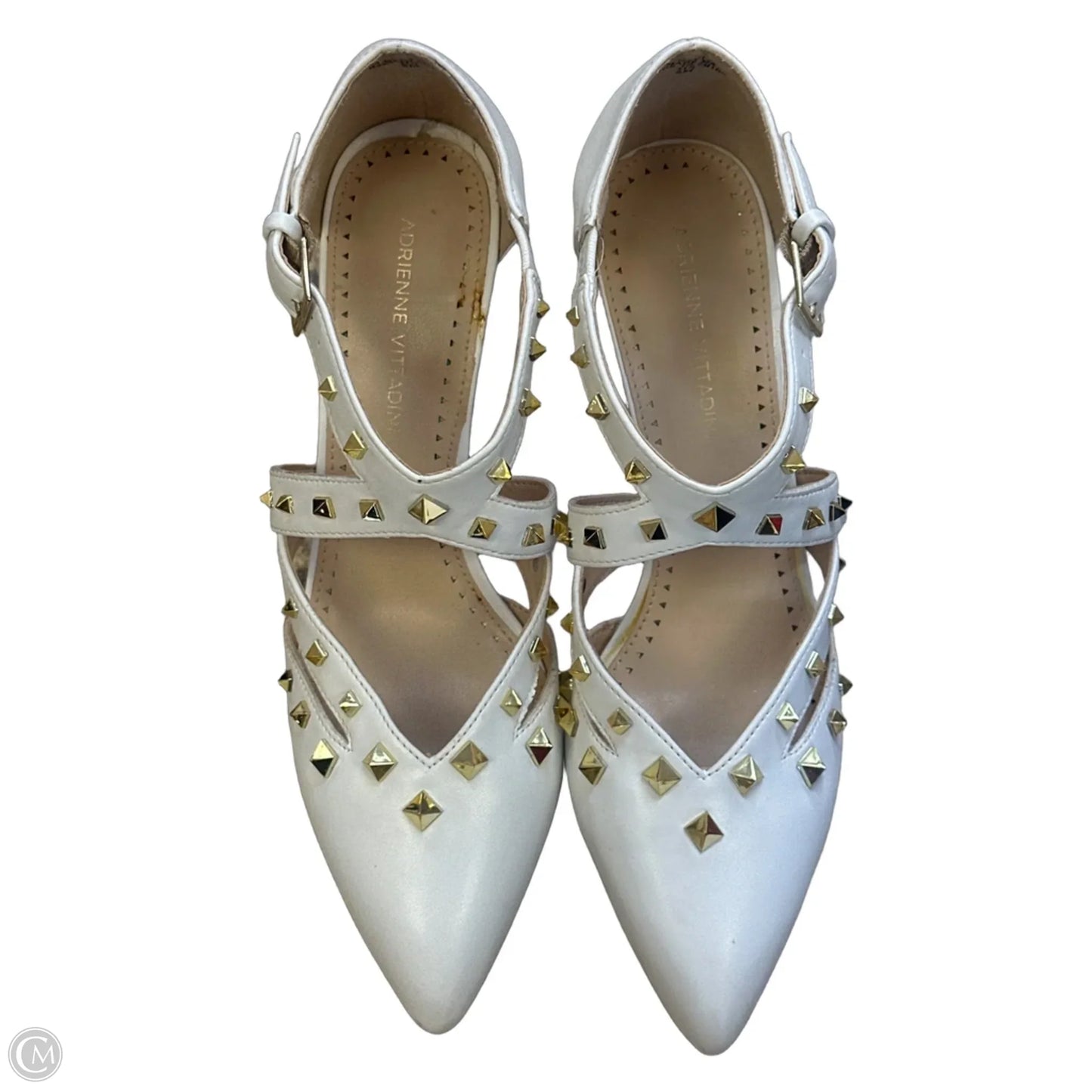 Shoes Heels Stiletto By Adrienne Vittadini In White, Size: 8