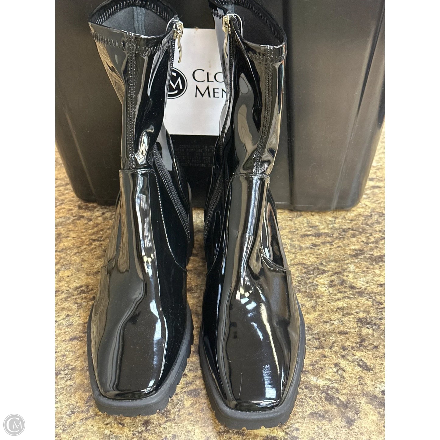 Boots Ankle Heels By Journee In Black, Size: 7