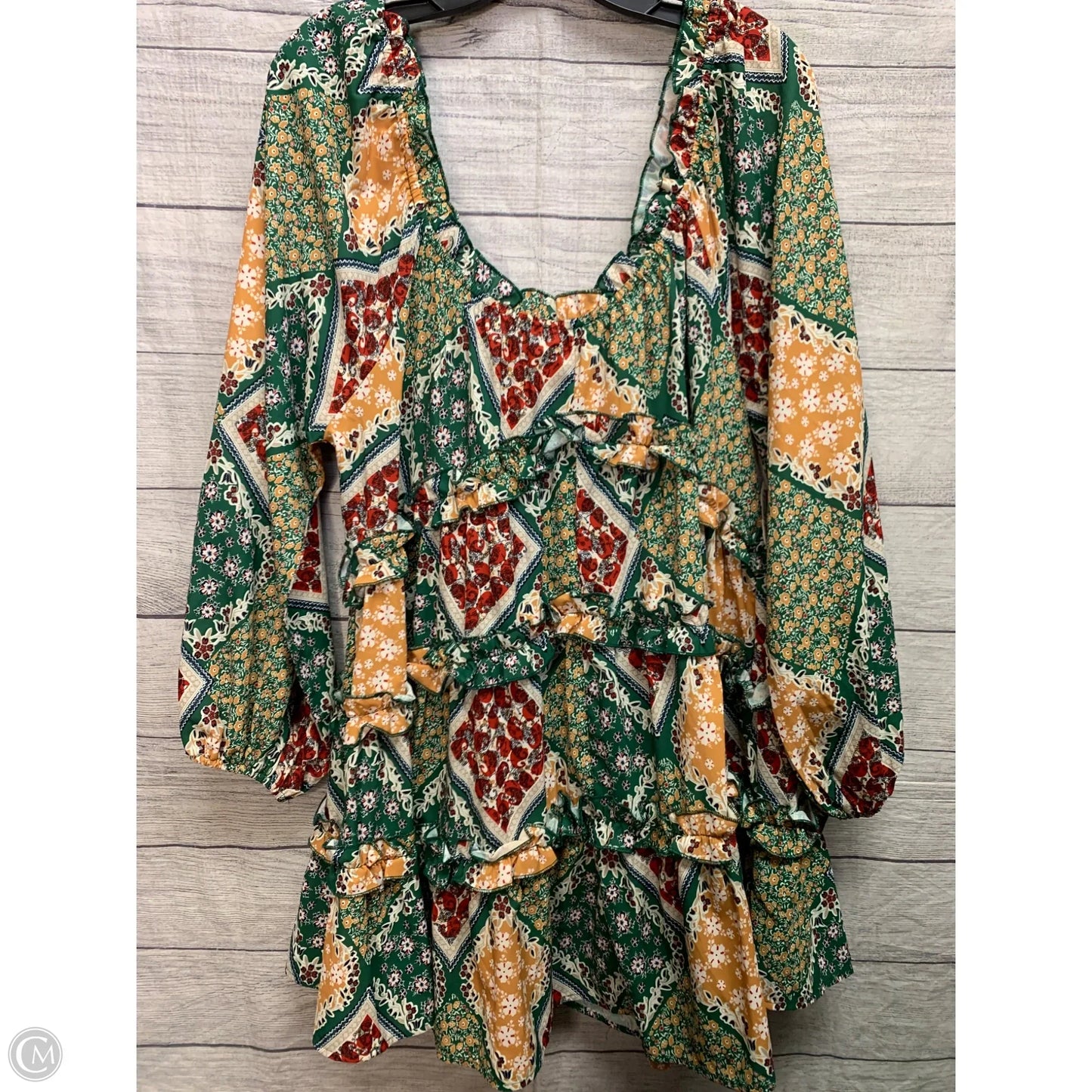 Dress Casual Midi By Clothes Mentor In Green, Size: L