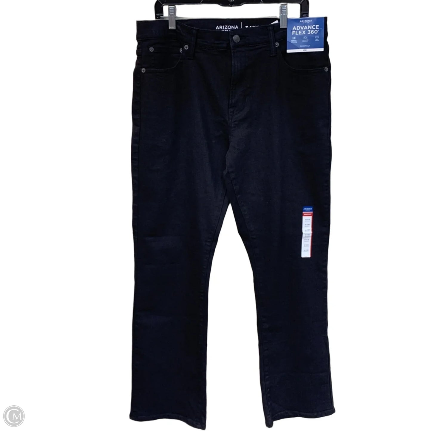 Jeans Boot Cut By Arizona In Black Denim, Size: 10