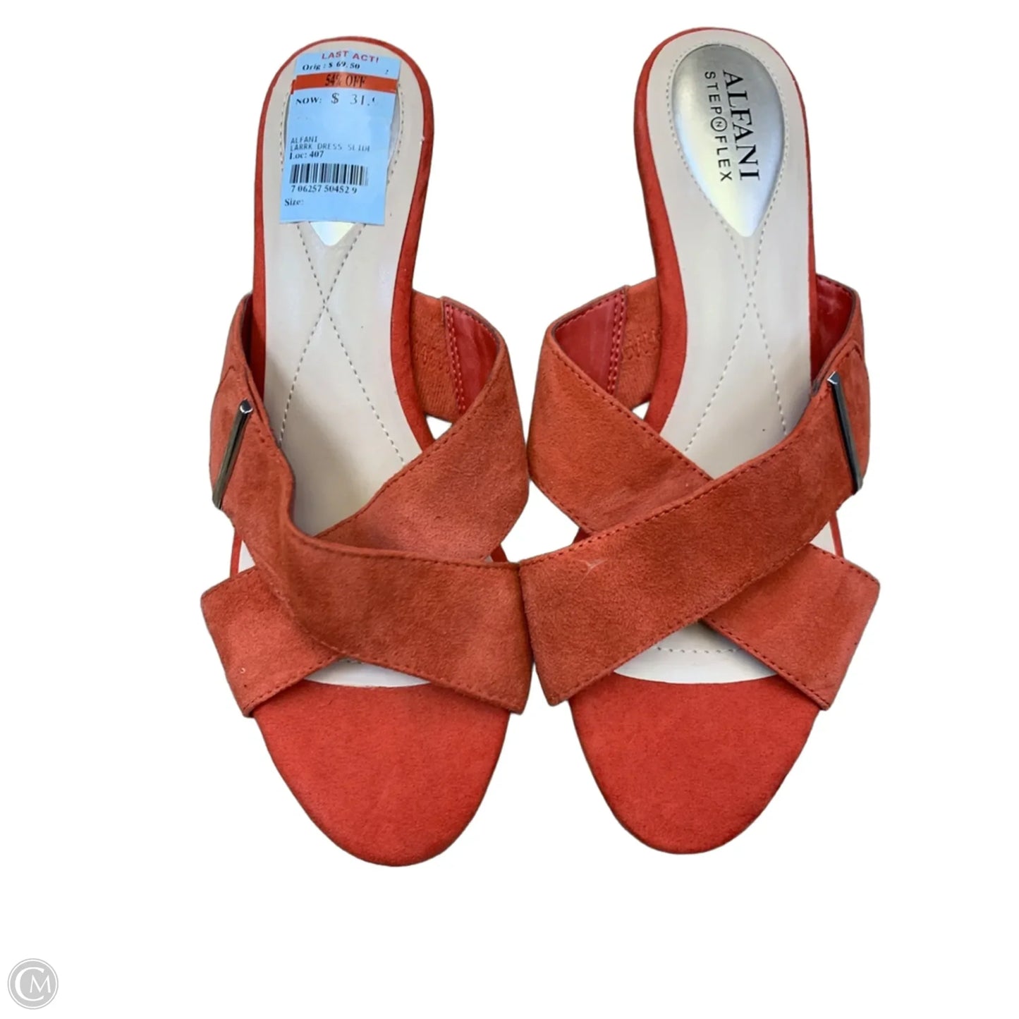 Sandals Heels Kitten By Alfani In Coral, Size: 8