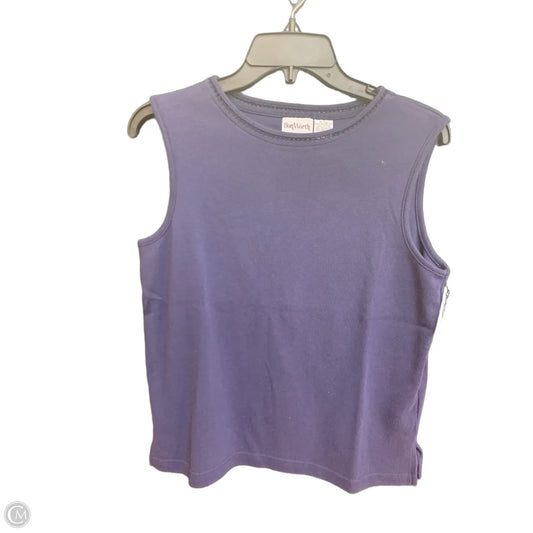 Top Sleeveless Basic By Bon Worth In Navy, Size: Xsp