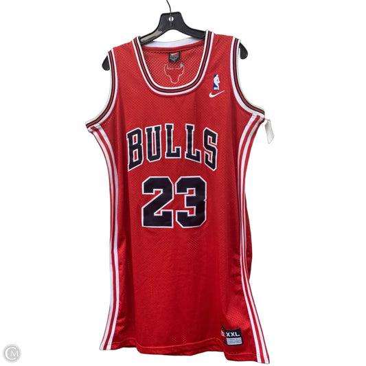 Athletic Dress By Nike In Red & White, Size: Xxl