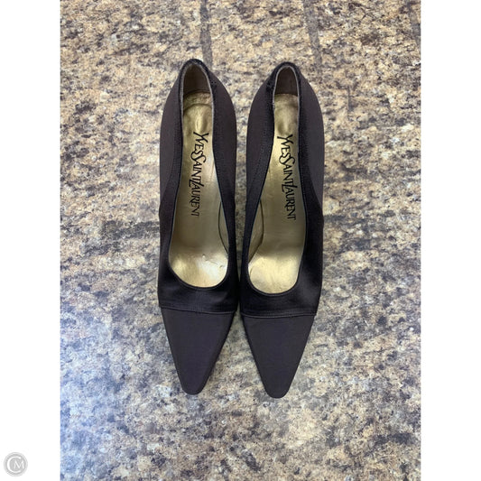 Shoes Luxury Designer By Yves Saint Laurent In Brown, Size: 6