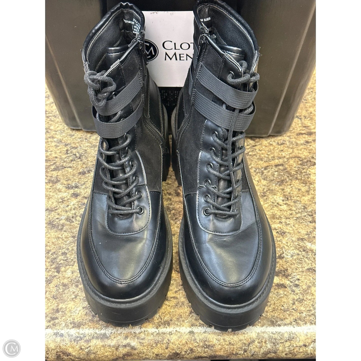 Boots Combat By French Connection In Black, Size: 9