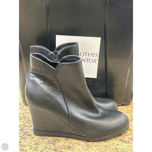 Boots Ankle Heels By Unisa In Black, Size: 7