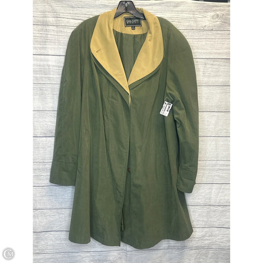 Jacket Windbreaker By Gallery In Green, Size: 2x