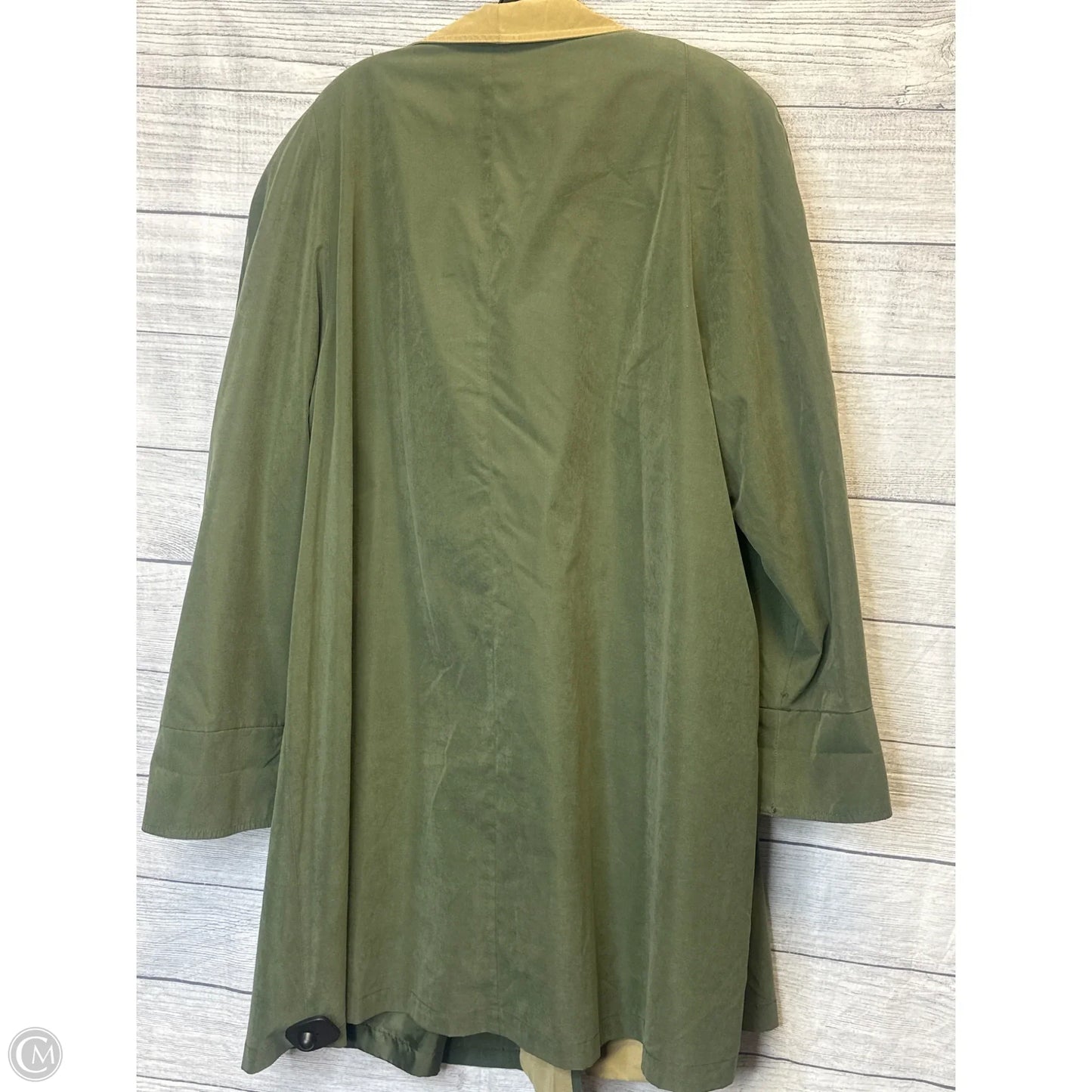 Jacket Windbreaker By Gallery In Green, Size: 2x