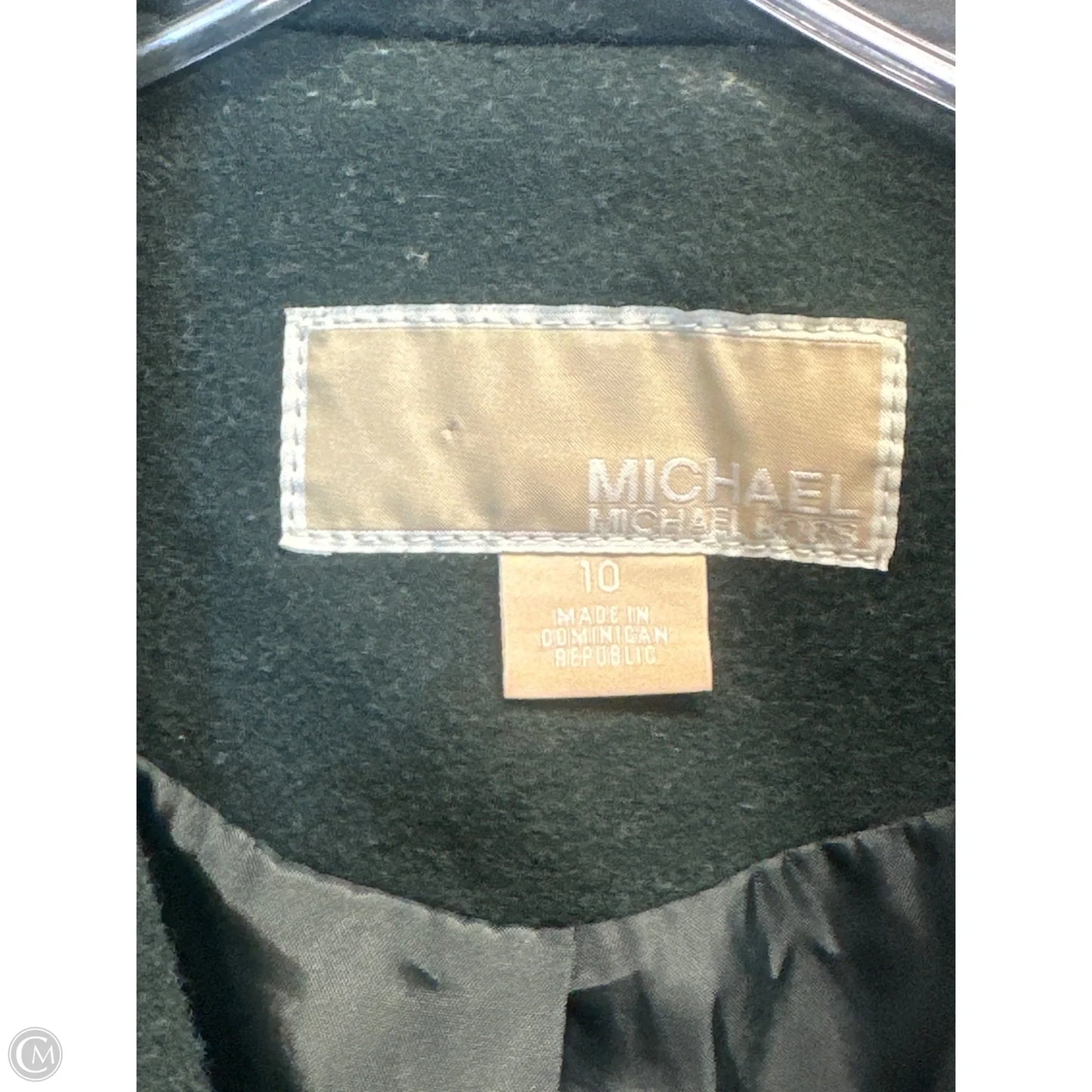 Coat Peacoat By Michael By Michael Kors In Green, Size: 10