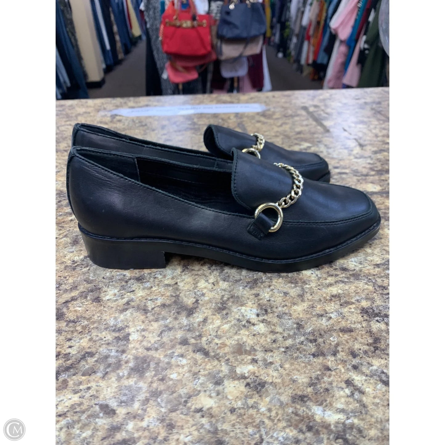 Shoes Flats By Dolce Vita In Black & Gold, Size: 6