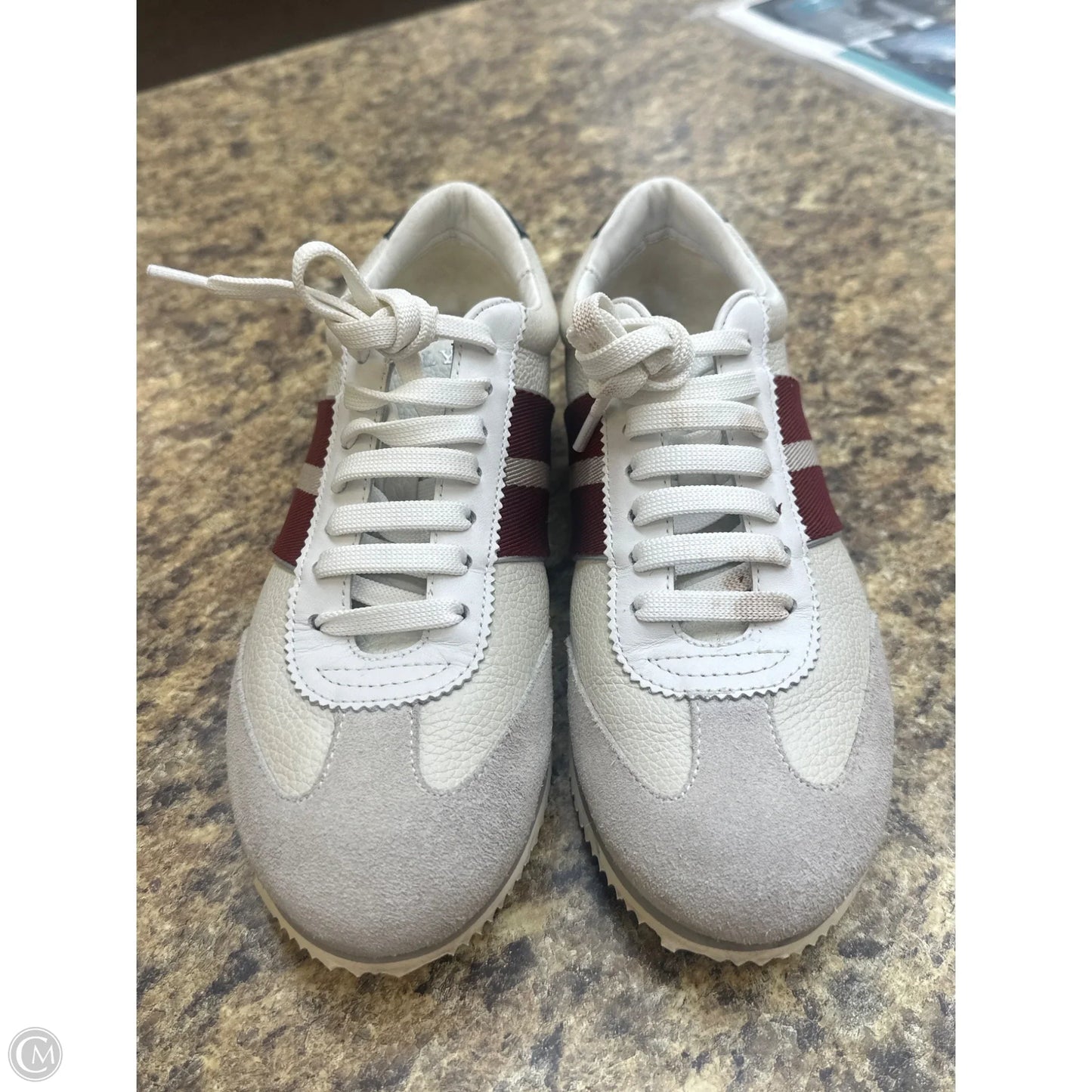 Shoes Athletic By Bally In White, Size: 5.5