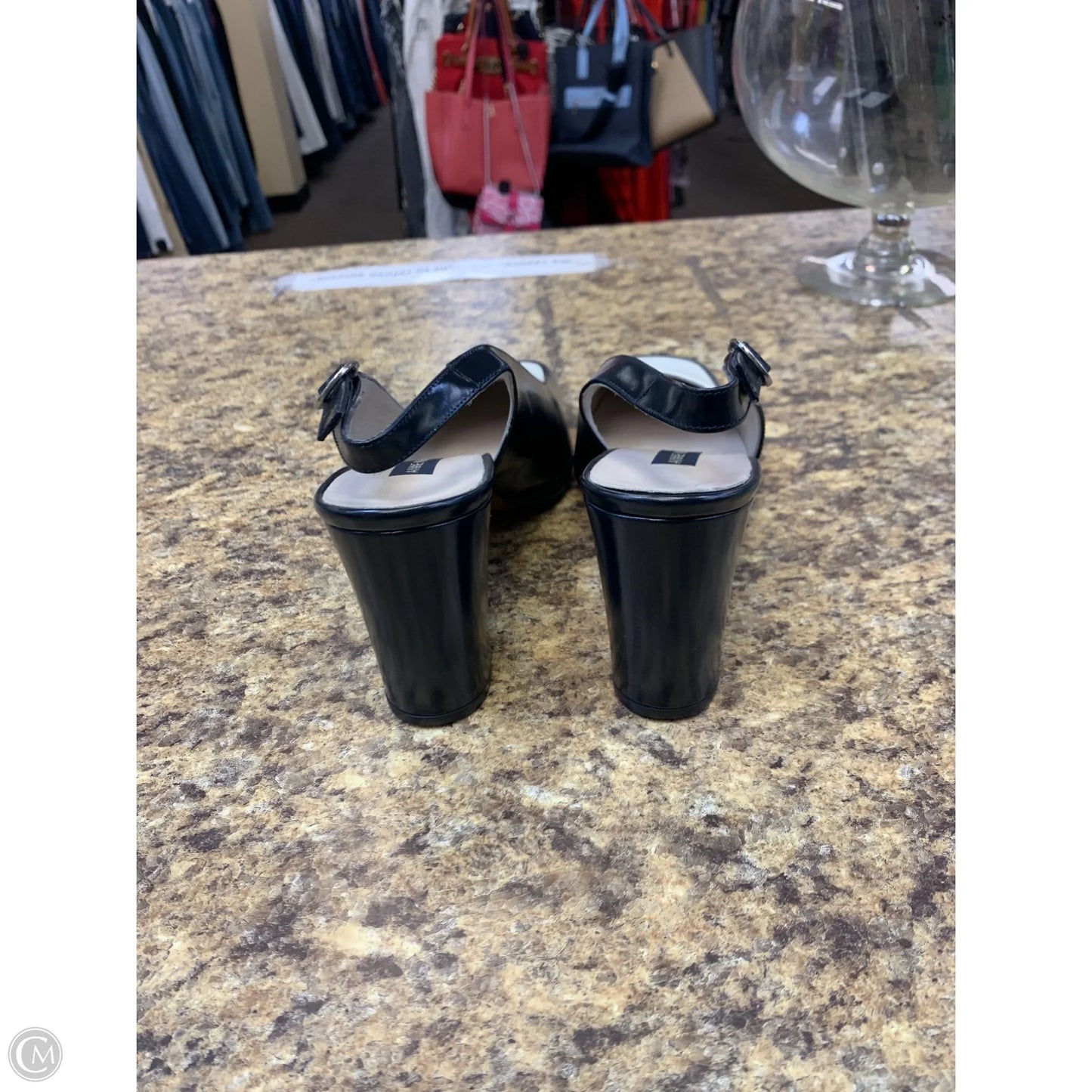 Shoes Heels Block By Anne Klein In Black & White, Size: 9.5