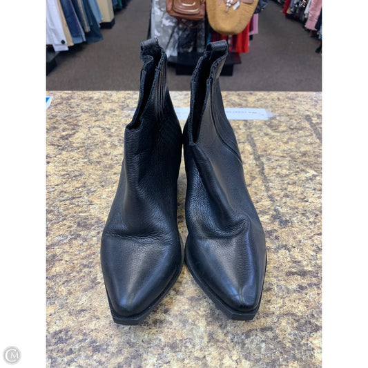 Boots Ankle Heels By Steve Madden In Black, Size: 8