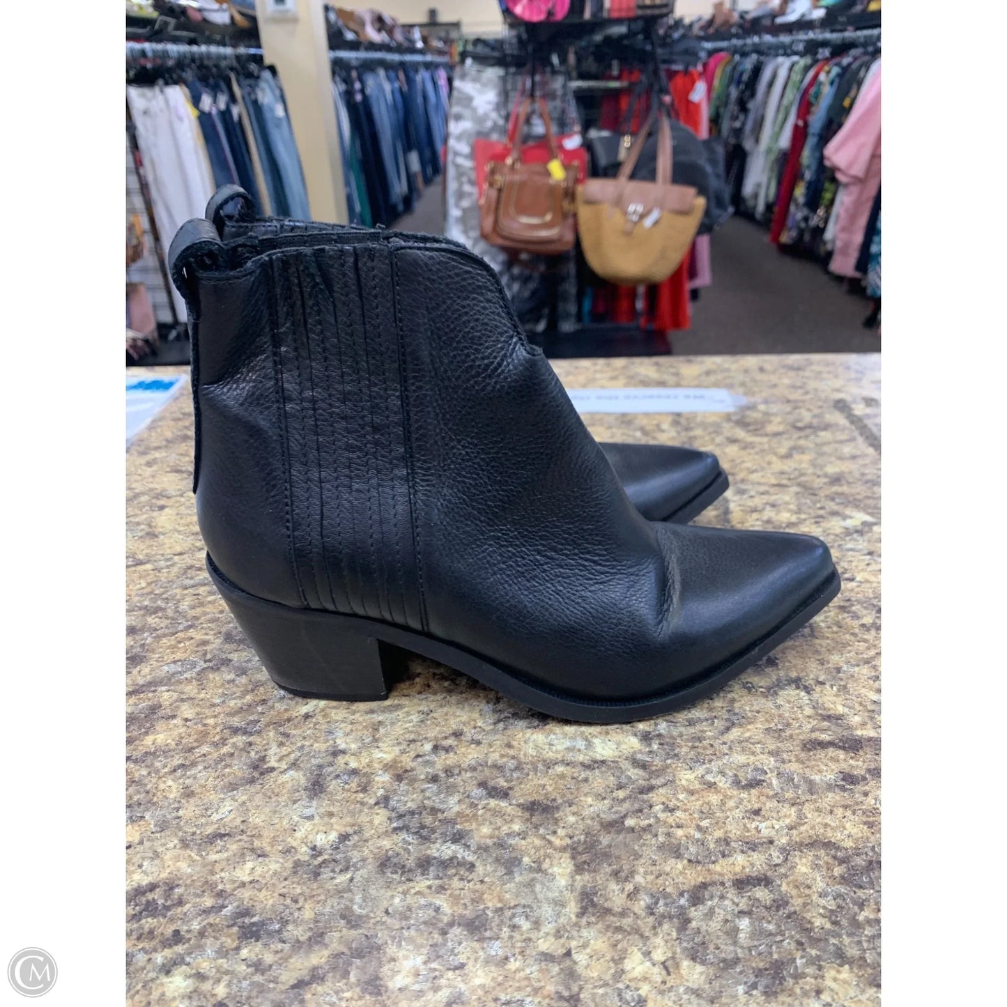 Boots Ankle Heels By Steve Madden In Black, Size: 8