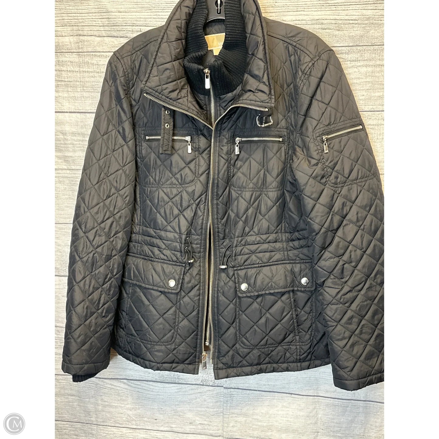 Coat Puffer & Quilted By Michael By Michael Kors In Black, Size: L
