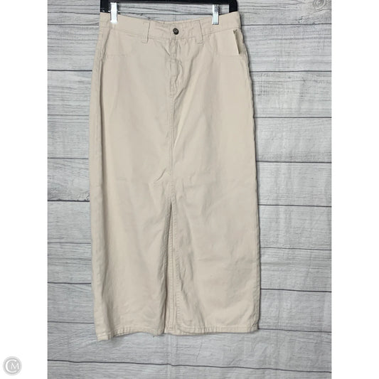 Skirt Maxi By Divided In Ivory, Size: 4