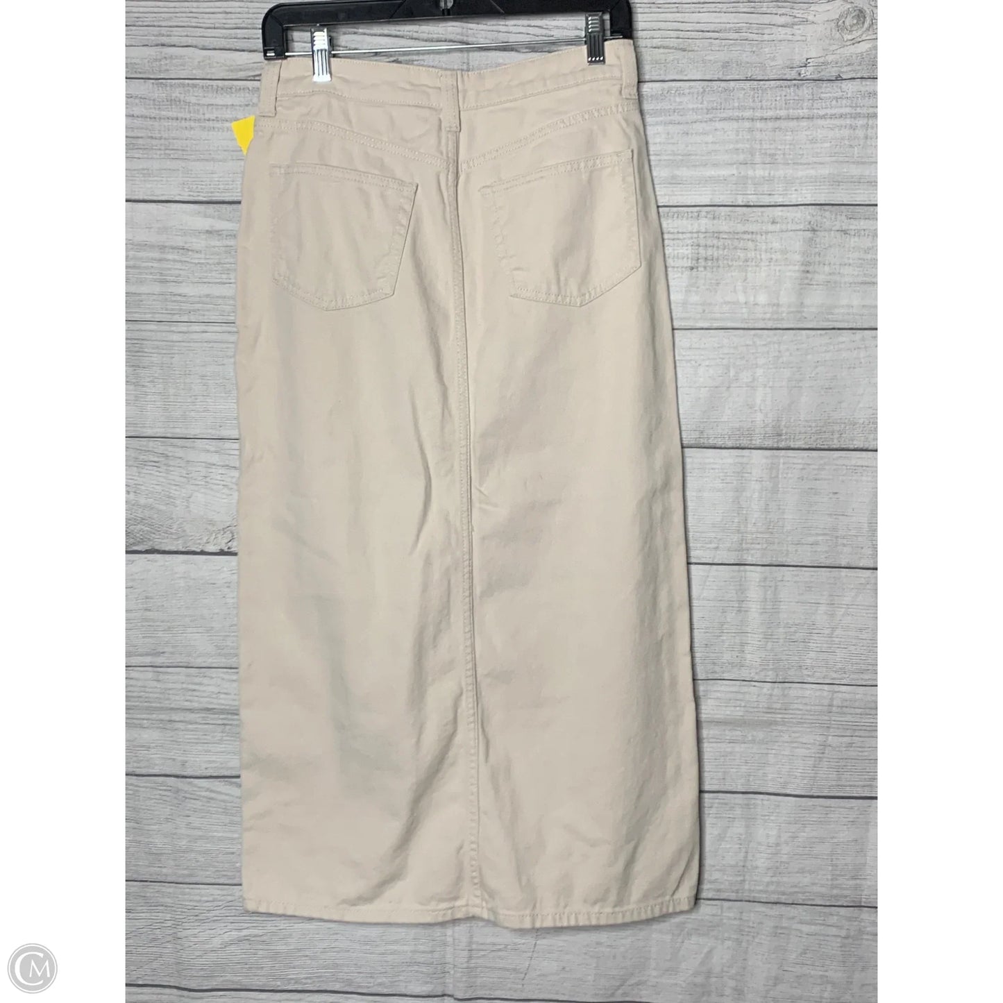 Skirt Maxi By Divided In Ivory, Size: 4