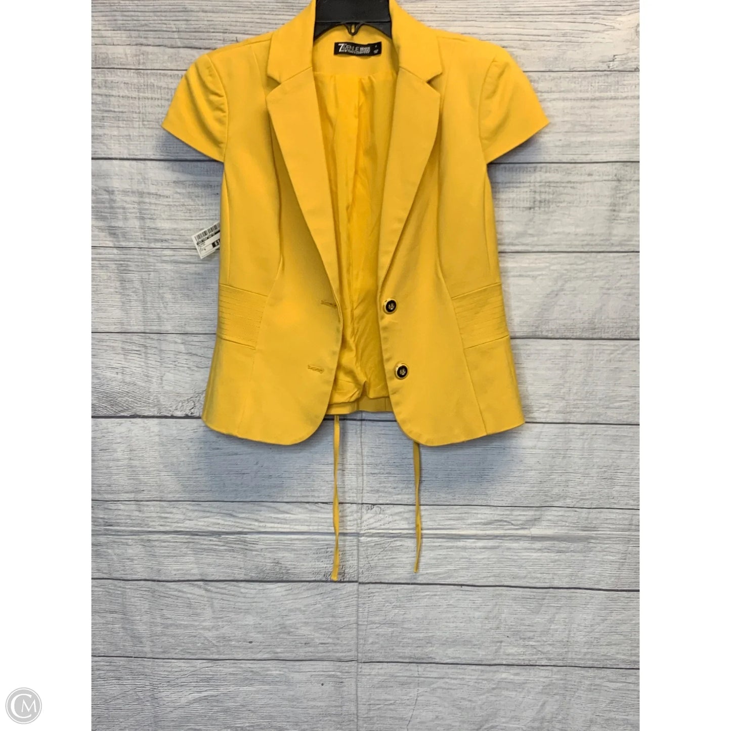 Blazer By New York And Co In Yellow, Size: 8