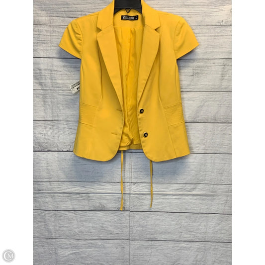 Blazer By New York And Co In Yellow, Size: 8
