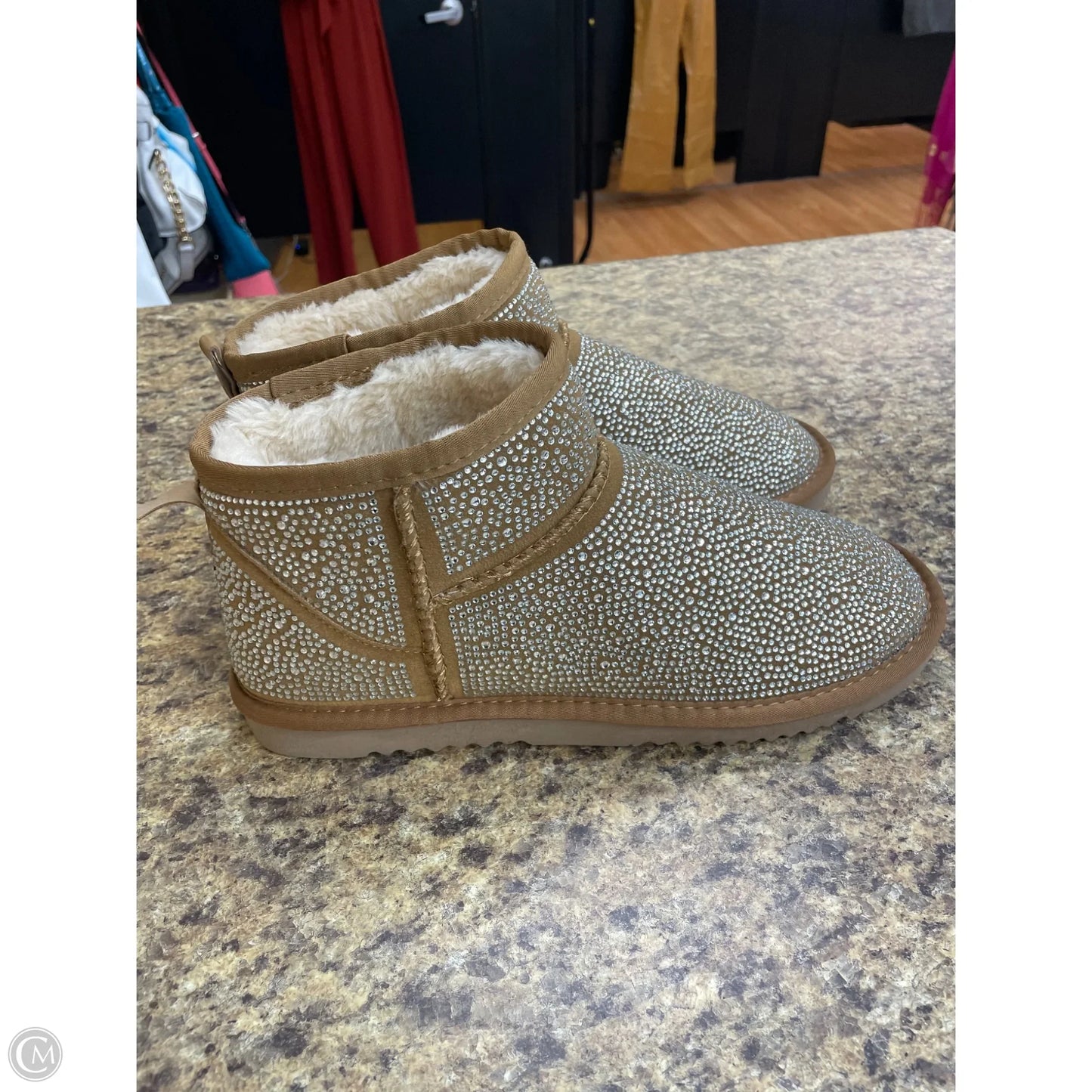 Boots Ankle Flats By Inc In Tan, Size: 11