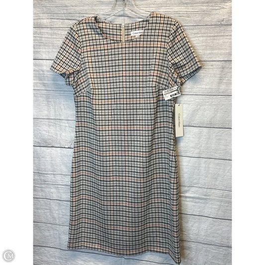 Dress Casual Midi By Calvin Klein In Multi-colored, Size: 10