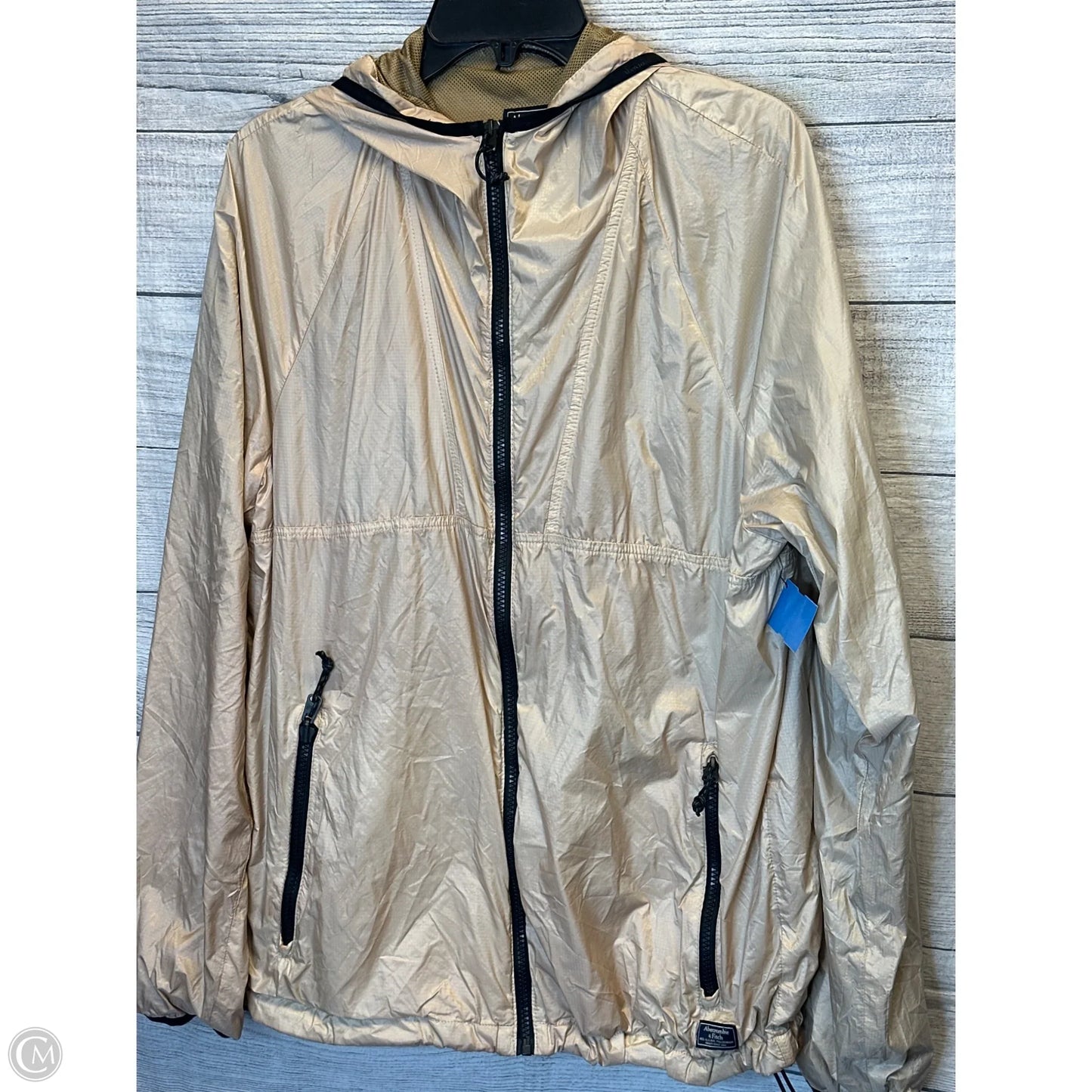 Jacket Windbreaker By Abercrombie And Fitch In Rose Gold, Size: L